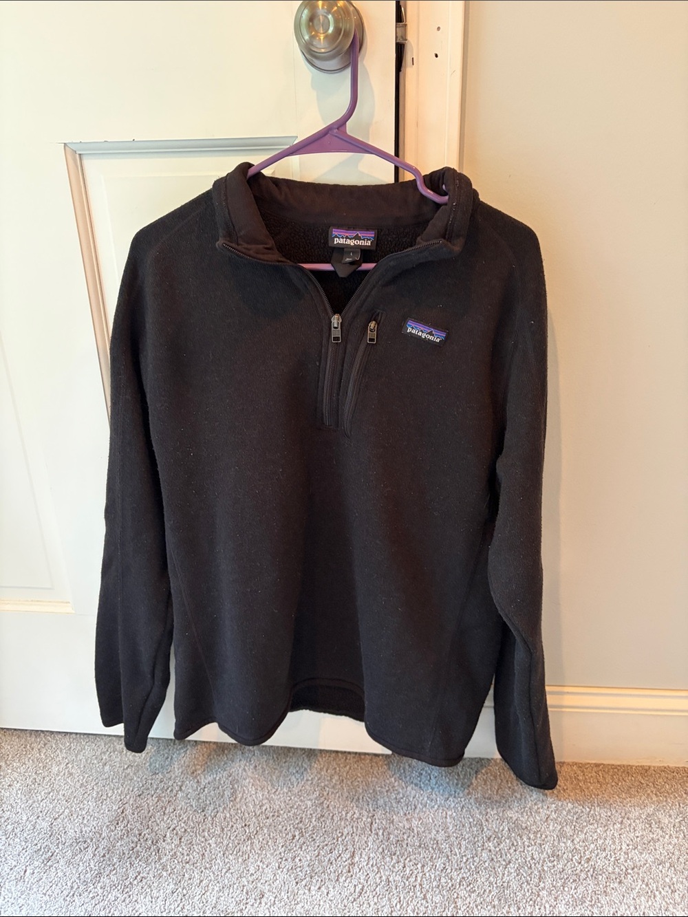 Patagonia Black Better Sweater Quarter-Zip Fleece Pullover